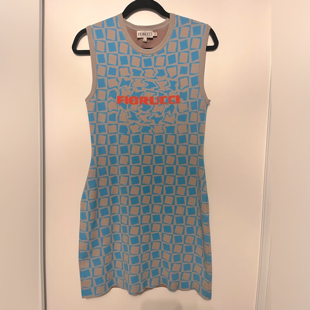 Fiorucci cosmic swirl knit dress
